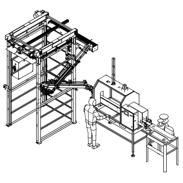 Micro ACS with Automated Depalletizer and Switchback Quick Change Rinser and Labeler